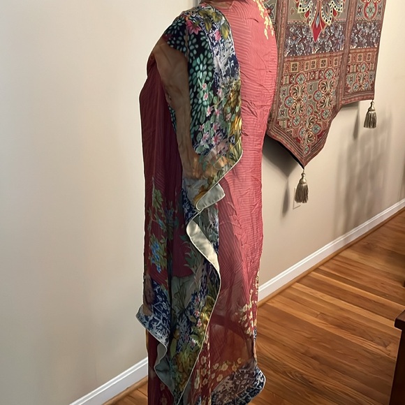 Elegant Red and Yellow Scarf